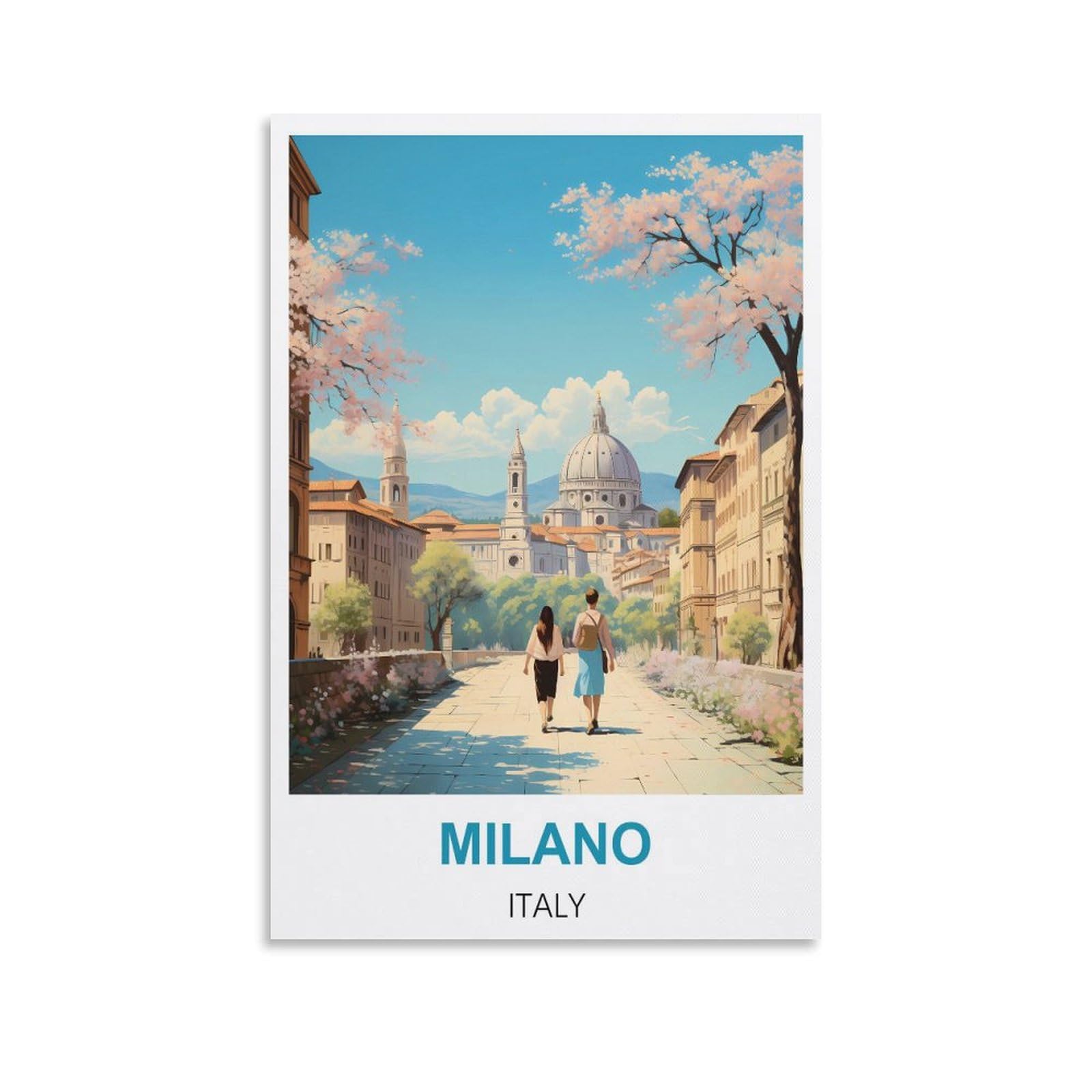 Metal Bar Signs Vintage Milano Italo,Decoration for Home Wall Art Kitchen Bar Pub Room Farm Garage Vintage Retro Poster Plaque 15x30cm