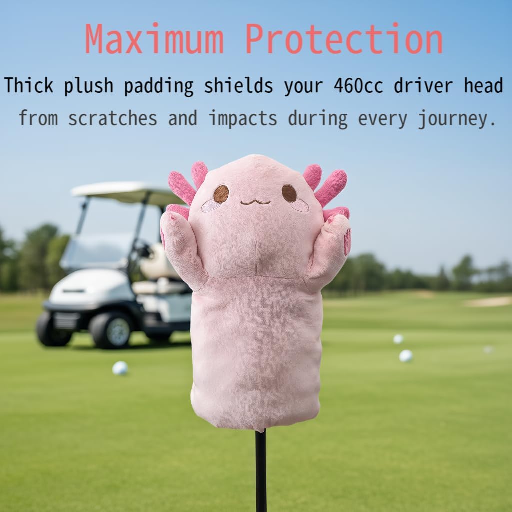 Funny Golf Club Driver Head Covers, Animal Cartoon Personalized Golf Club Headcovers for Women Kid Men
