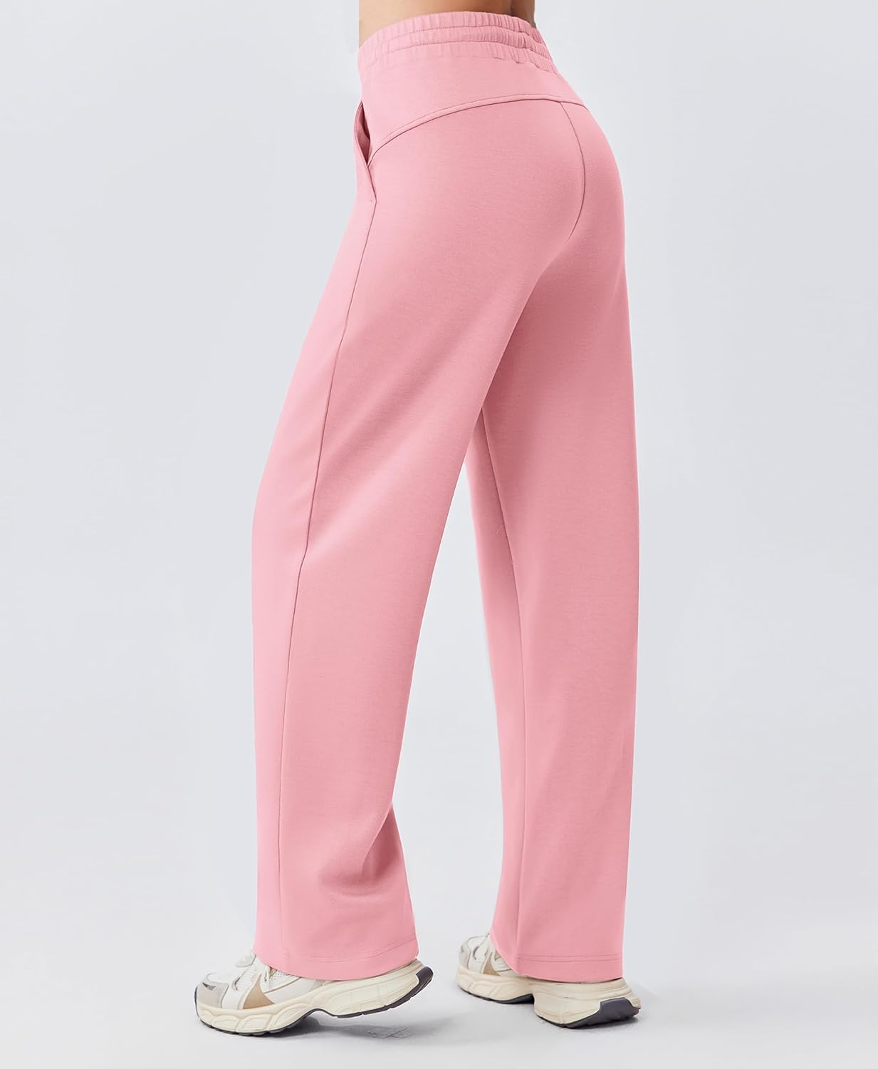 PINSPARK 2 Piece Sets for Women 1/2 Zip Sweatsuit Loose Fit Sweatshirt Straight Leg Pants 2025 Matching Outfit Fall Tracksuit - Image 5