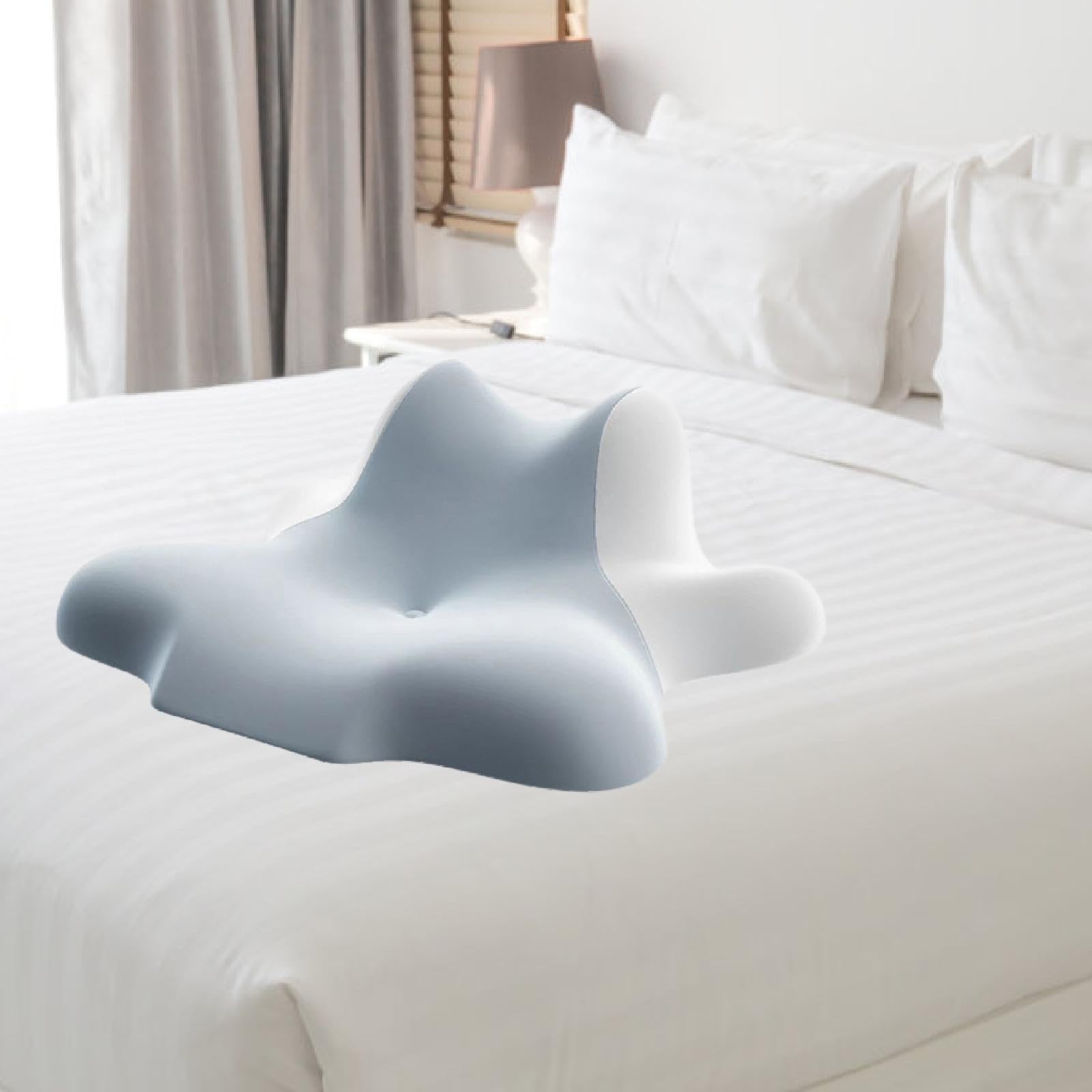Cuscino in memory foam per dormire, sdraiarsi, sdraiarsi, per dormire, schiena, addominali, uomini/donne, accessori da letto, supporto cervicale, ergonomico, (blu)