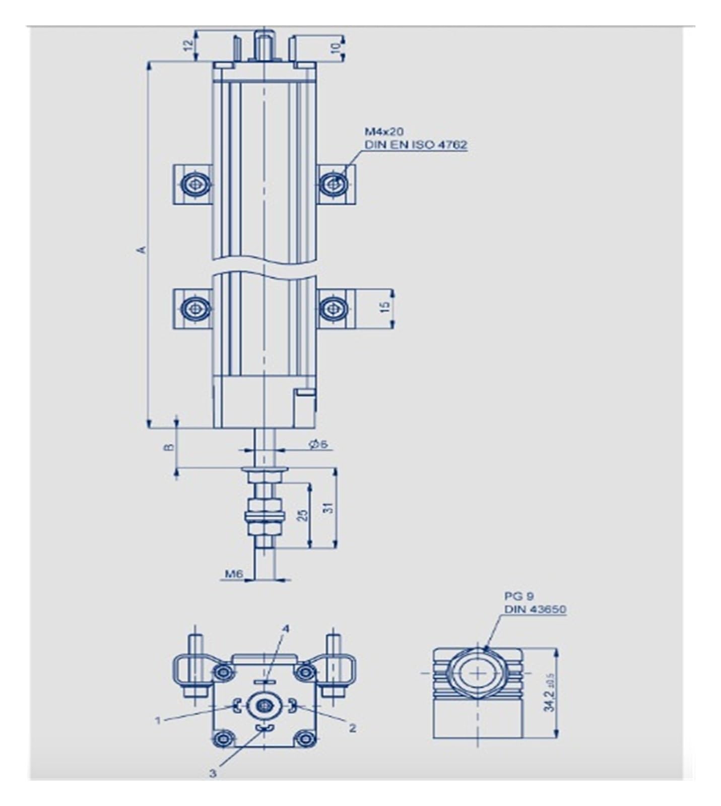 FPBIGCHA Linear Displacement Sensor LWH50 Electronic Ruler(LWH-0100)
