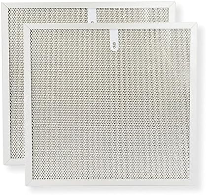 2-Pack VNF-ZM02 Range Hood Filter, 3 layer aluminum mesh 11.2" x 11.7" (11 1/4 x 11 3/4), exhaust ventilation system, replacement parts compatible with Broan, Kenmore, Nutone Range Hoods