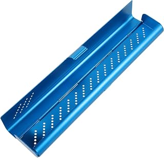 VALICLUD Breathable Travel Toothbrush Case, Aluminum Vented Holder, Blue | Portable Compact Silhouette, Smooth Outer Layer, Vertical Placement, for Toiletry Bags, Backpacks, Camping, Outdoor