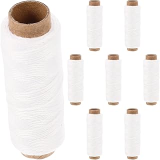 BESTonZON 8 Rolls Cotton Butchers Twine String Bakers Twine Kitchen Cooking Butcher String Rope Meat Roasting Twine Gift Wrapping Twine