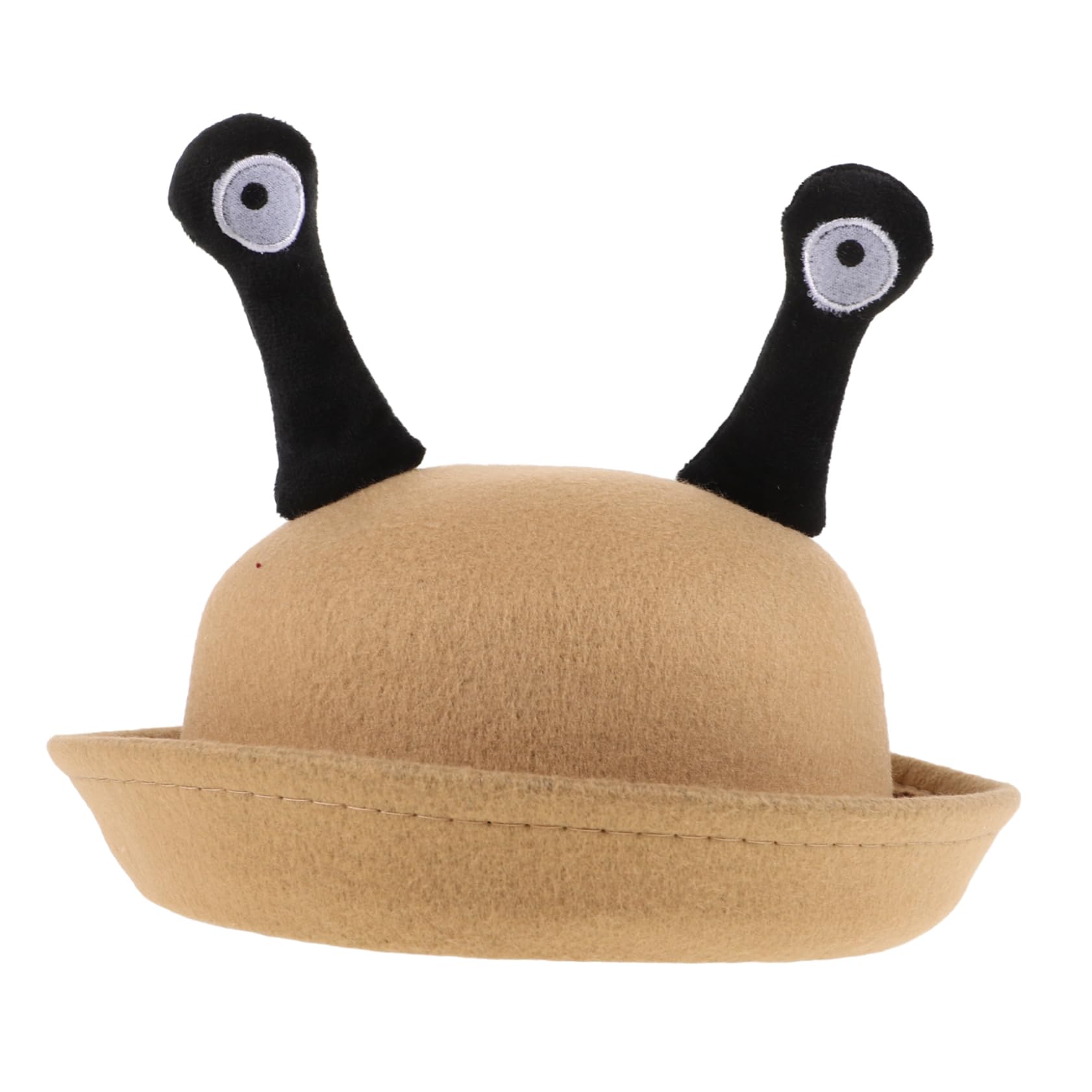 Healeved Small Round Hat for Creative Snail Eyes Cap Light Brown Unique Casual Wear for Attractive and Durable Design for Dress Up and Playtime