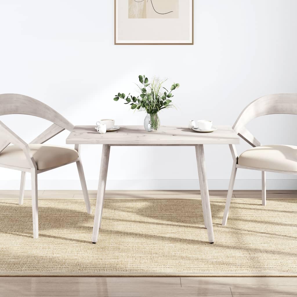 Tablero de Mesa Rectangular Madera Tablero Escritorio tablones de Madera Tablero de Mesa de Pino Blanco 100x50x2,5 cm