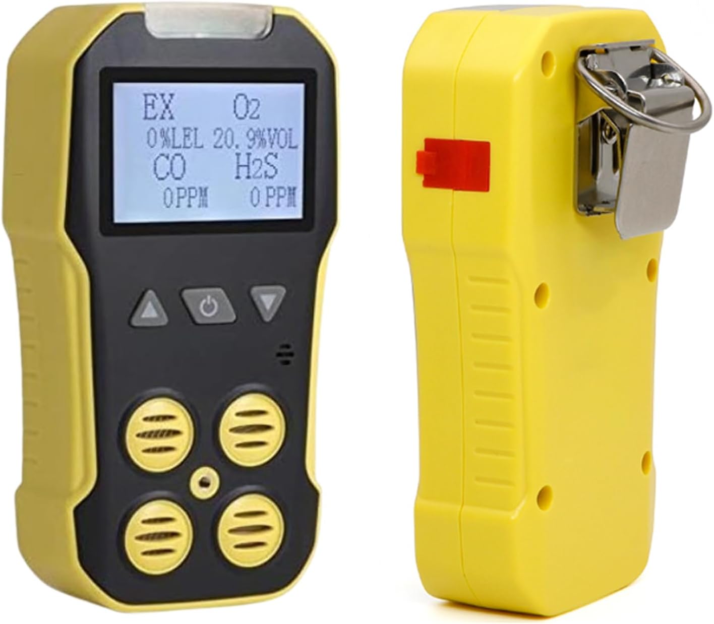 4 in 1 Multi-Gas Detector,Rechargeable Portable Gas Monitor,with 2.0 Inch LCD Display and 1800MAH Li-On Battery,for Underground Channels or Mining Industry,A