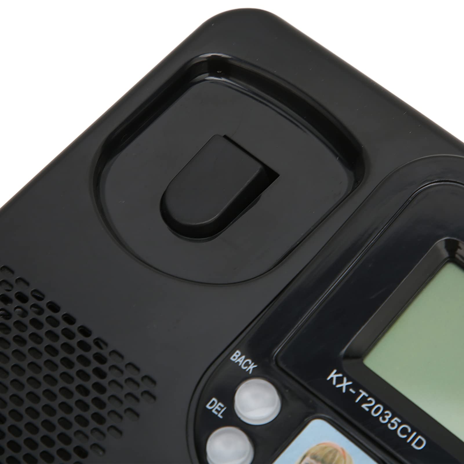 Telefono con Filo da Tavolo, Memorizzazione del Numero ID Chiamante Display LCD Tasti di Scelta Rapida Suoneria Regolabile, con Pulsante Indicatore Telefono Fisso, per Anziani Casa Hotel Ufficio(Nero)