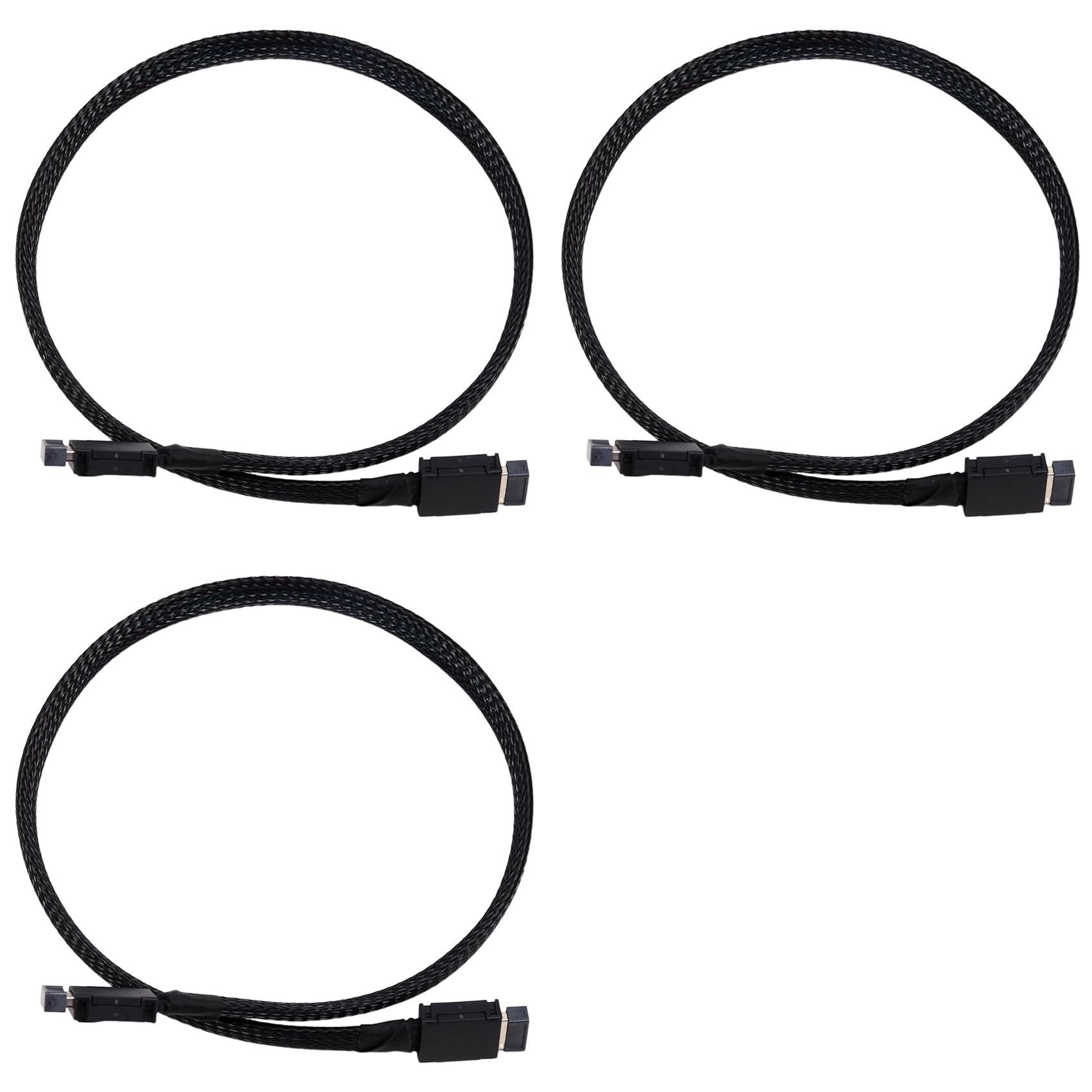 Kabel PCIE 4.0 X4 SAS4 Oculink Przedłużacz OCULink 4X Srebrny