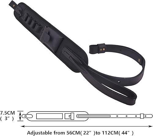 Miniatura 4 de Soporte de munición de cuero para rifle de caza para 3030 .357 .45 .45-70 .22 12GA 20GA
