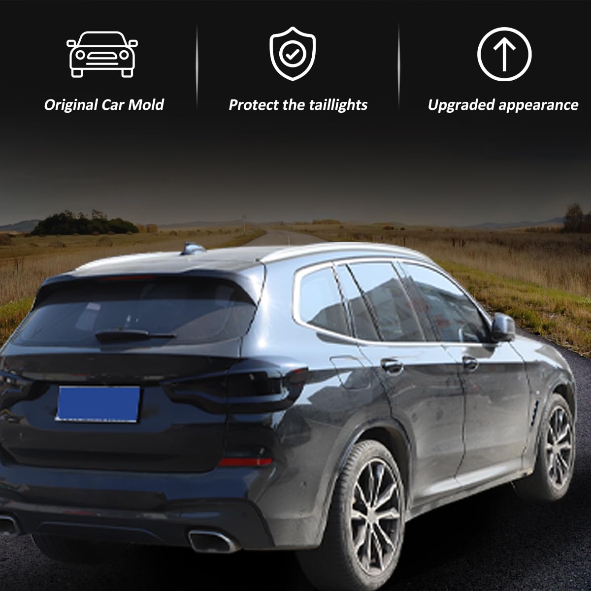 Amazon | JONKOKO BMW X3 G01 2018-2021 車用リアランプシェード