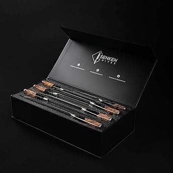 Amazon.com: SENKEN 7-Piece Damascus Kitchen Knife Set - Tsunami