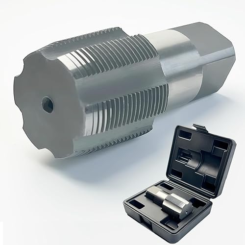 Miniatura 16 de Juego de machos de roscar NPT de 6 piezas, juego de machos de roscar NPT de acero al carbono de precisión para roscas limpias y precisas, 1", 3/4