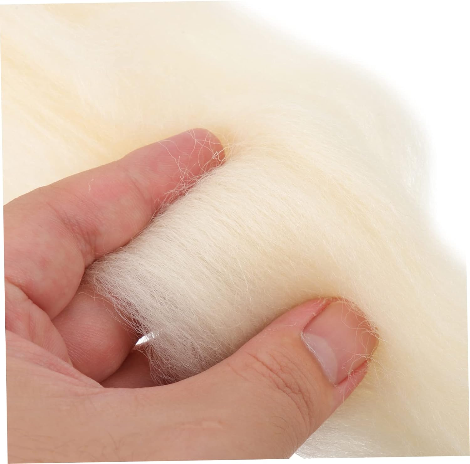 PLAFOPE Soft Felting Wool Strips for DIY Needle Felt Crafts Poking Felt Kit 1 Roll