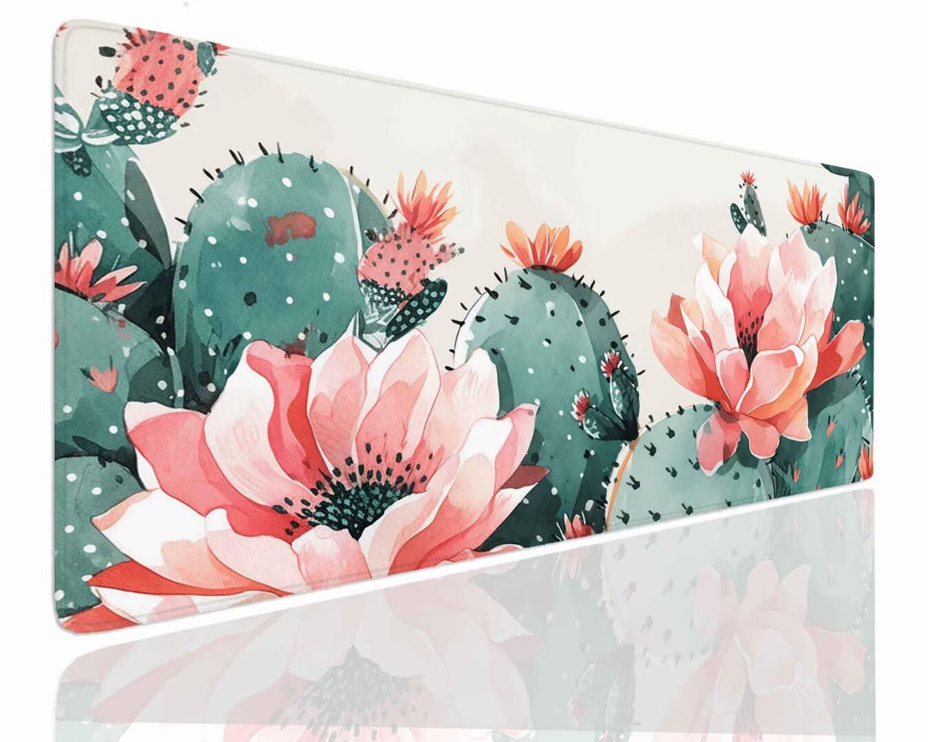 Alfombrilla Ratón XXL Gaming, Alfombrilla Escritorio 900x600x4mm, Mouse Pad Mat XXL Antideslizante, Alfombrilla Raton Base de Goma Tapete Rato Gamer Mousepad XXL para PC, Oficina Flowers J-376