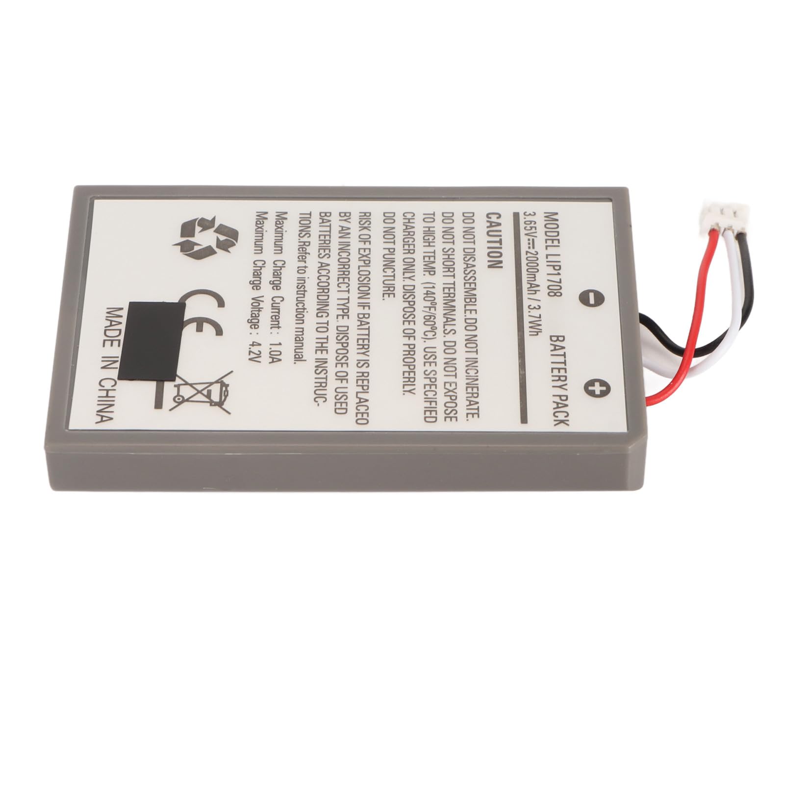 Ersatzakku für PS5-Controller, 3,65 V 2000 MAh Lithium-Ionen-Akku-Ersatzkits, Wiederaufladbarer Gamecontroller-Akku für PS5 Dual Sense CFI ZCT1W Wireless Controller