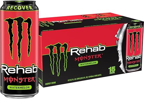 Miniatura 6 de Monster Rehab - Té de melocotón  Energy té helado energético 155 onzas paquete de 24