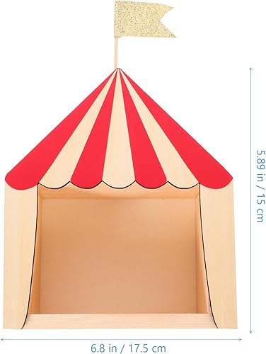 Miniatura 2 de Abaodam 1 unidad de teatro cabina de pared para niños, estantes de pared, decoraciones de la casa, decoraciones para salas de almacenamiento de