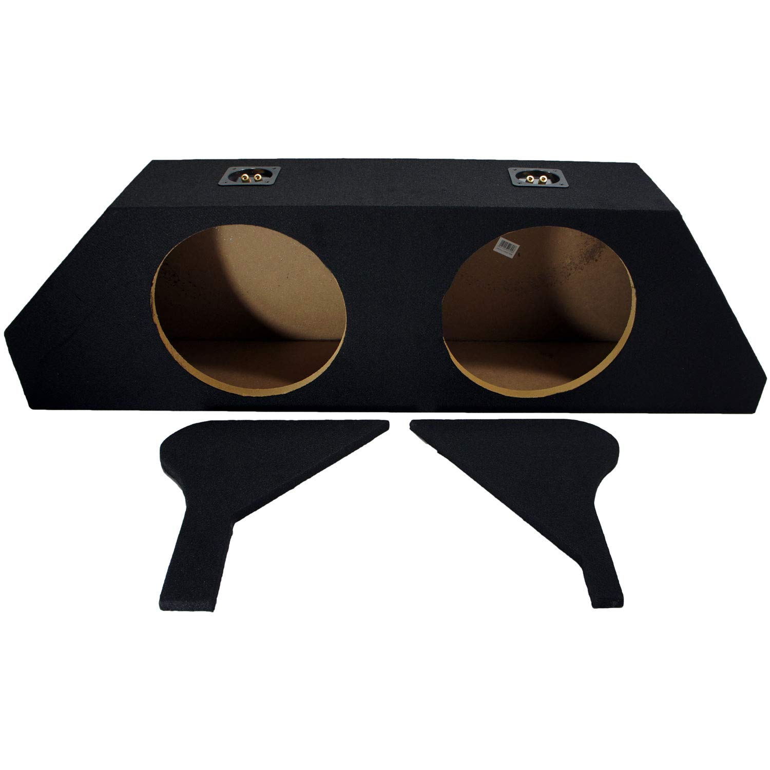 American Sound Connection GM2X12-CAM10-TRNK Compatible with Chevy Camaro LS, LT & SS Model 2010-2015 Custom Fit Dual 12" Subwoofer Enclosure Sub Box