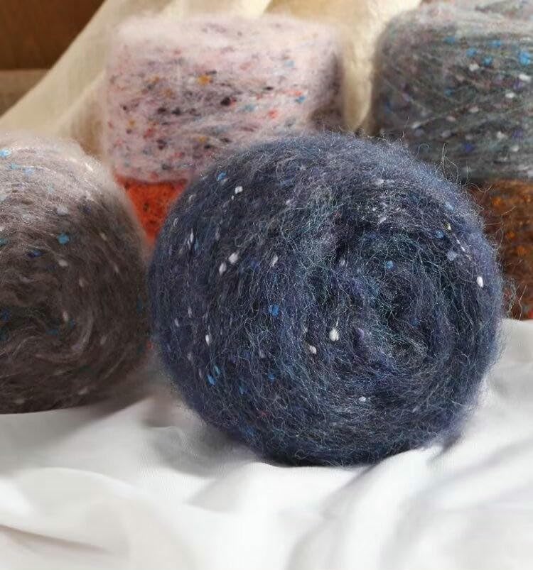 4/6/8/10 Piezas de Hilo de Lana de 100 g, Suave y Colorido, para Tejer a Mano, para Tejer suéteres, Bufandas, Gorros y chales de Ganchillo