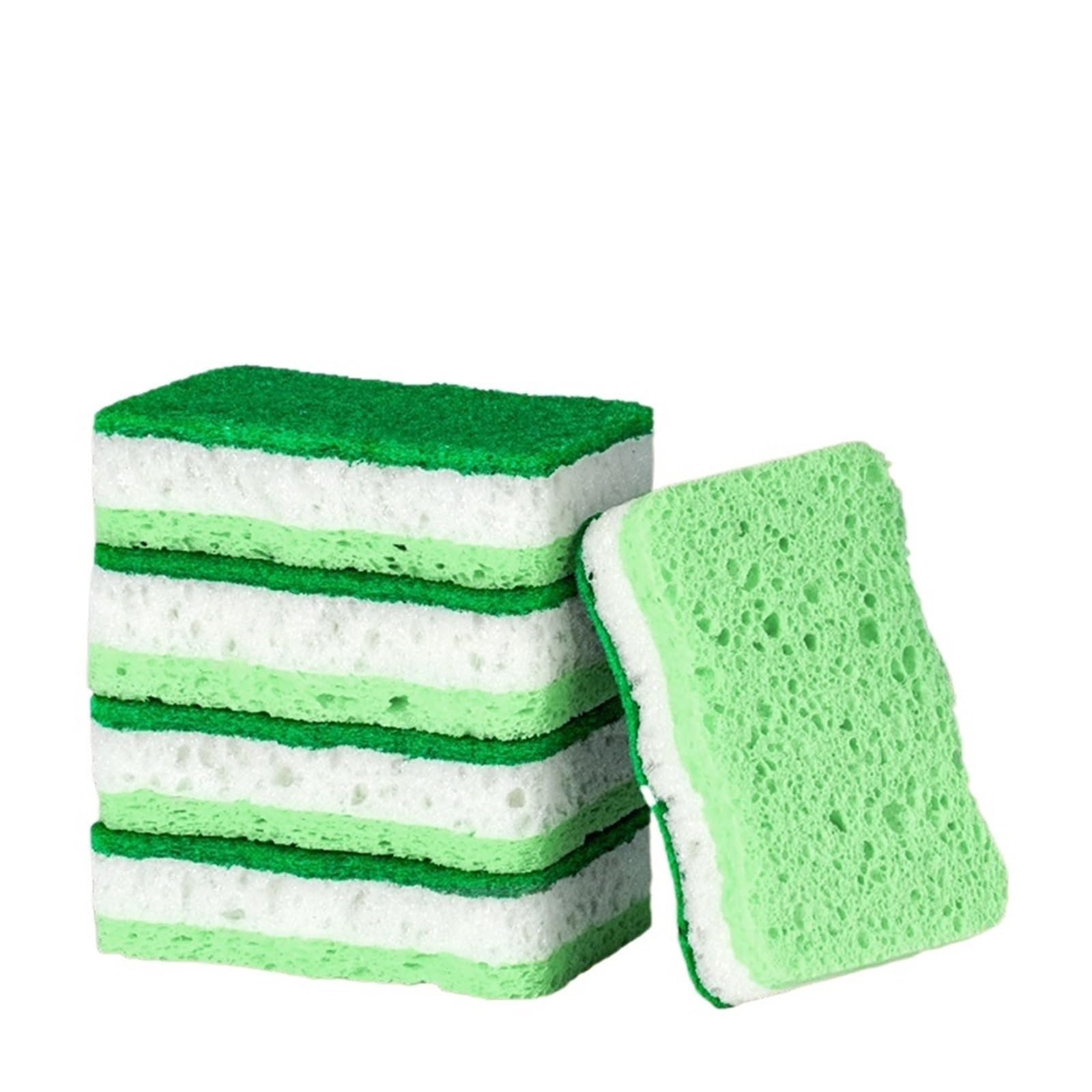 Baumwollschwamm, Wieder waschbar, Haushaltsreinigungspad, Küchenhelfer, Entkalkungsreibe(5pcs)