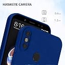 Pikkme Mi Redmi Note 5 Pro Back Cover Soft Matte Liquid Silicone TPU | Camera Protection | Shockproof Slim Back Case for Mi Redmi Note 5 Pro (Blue) gallery image