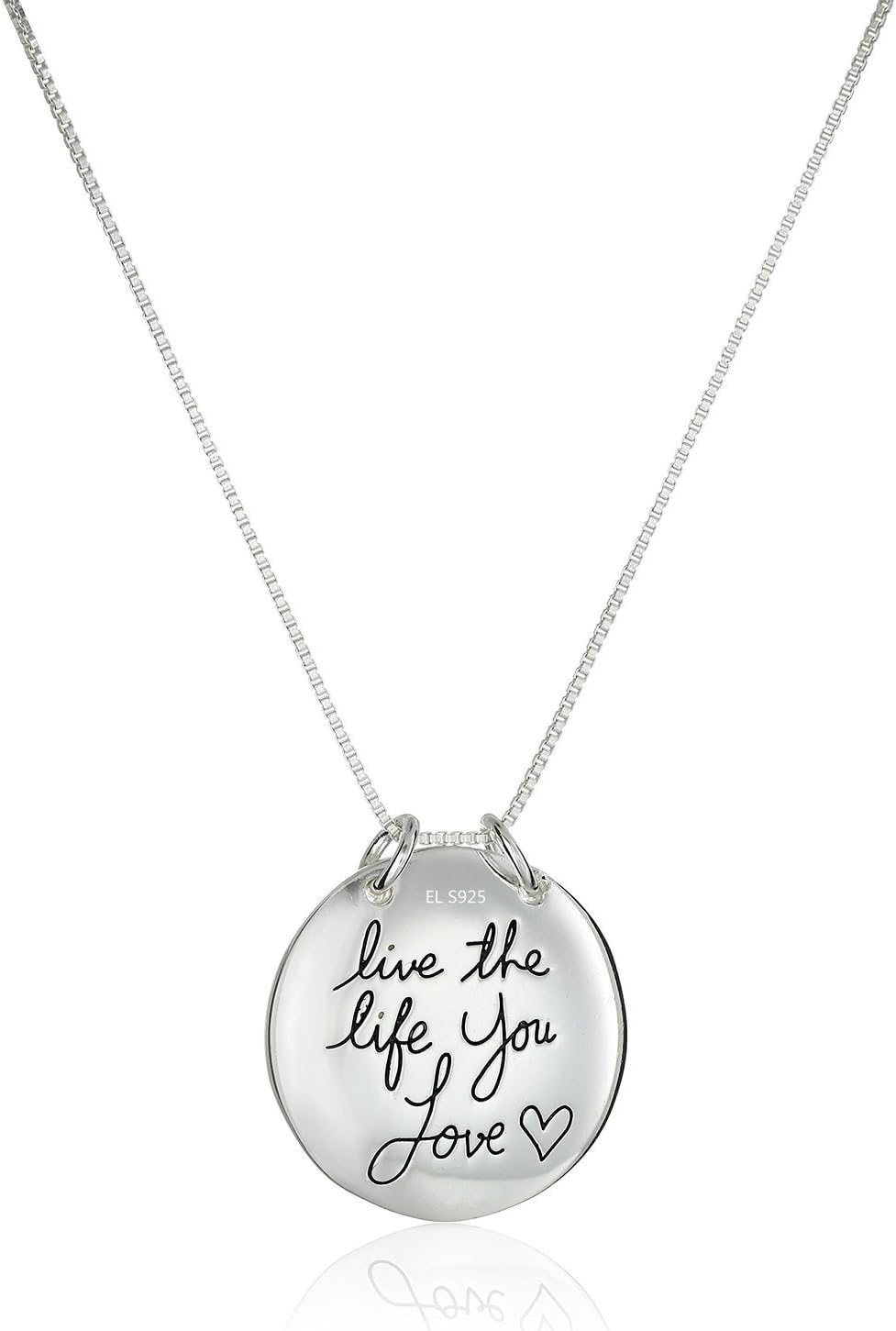 ELBONTEK Gifts for Mum Necklace Gifts Birthday Gifts Presents for Mum Sterling Silver Ring Necklace Mum,I Love You,Thank You for All You do Jewellery for Women