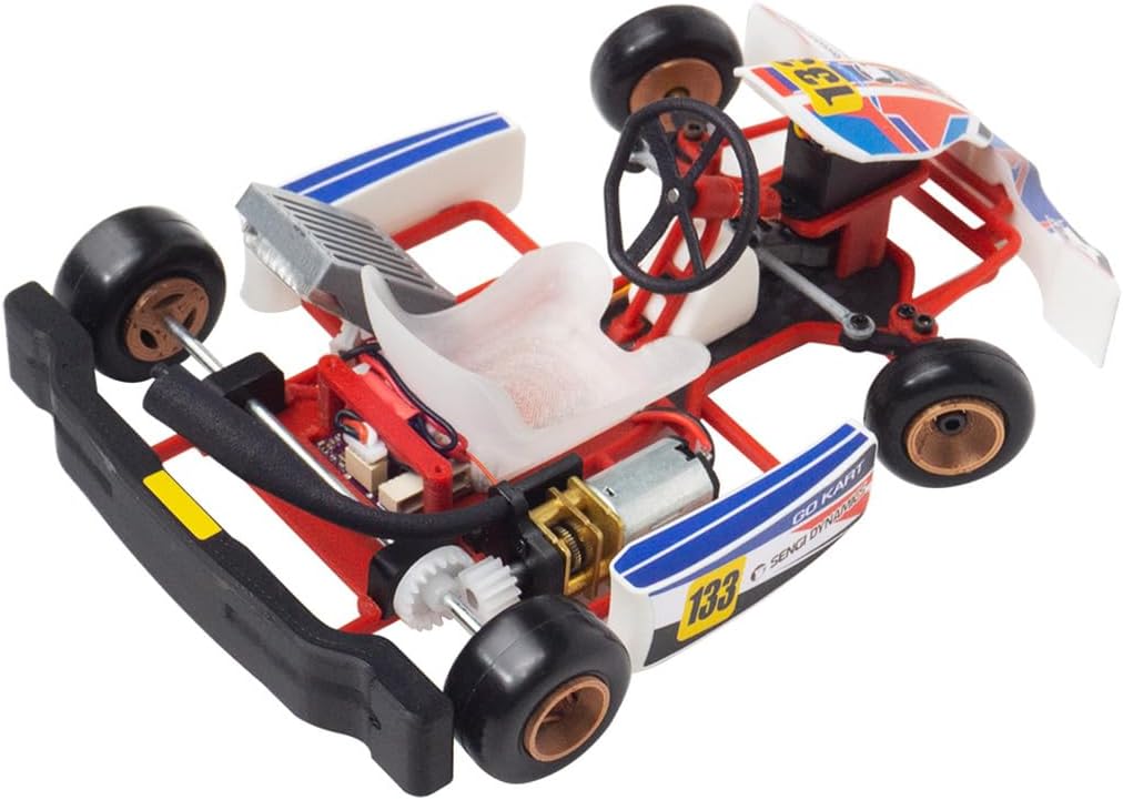 Kart-80 1/32 RC Drift Car for Adults, 2.4G Mini RC Kart Assembly Model Kit, Remote Control Karting Drift Remote Control Car 3D Puzzle Kit, RC Racing Car RC Vehicle Toy Gift