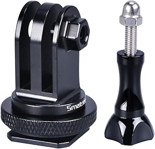 Smatree 「合金製」ホットシュー DSLR フラッシュマウントに取りつけ可能 マウントアダプター セット GoPro Hero11/10/9/MAX/8/7/6/5/4/3+/3/DJI OSMO Action3/2カメラに対応