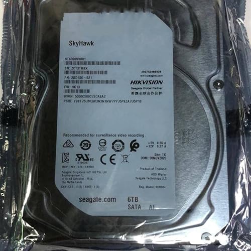 Per Hikvision 3.5 6 Per Disco Interno Per La Sorveglianza Per ST6000VX001 6 TB 5400 RPM rigido hdd 256 MB s-ata