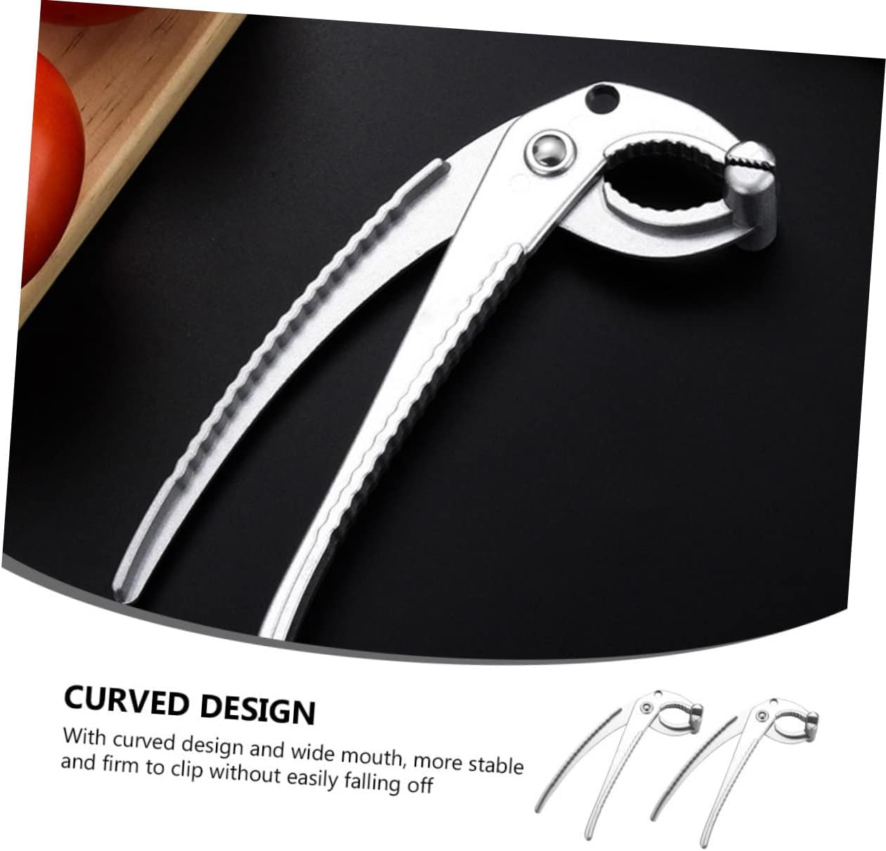 2Pcs Stainless Steel Plate Gripper Clamp for Baking Tray Pizza Pan image 5