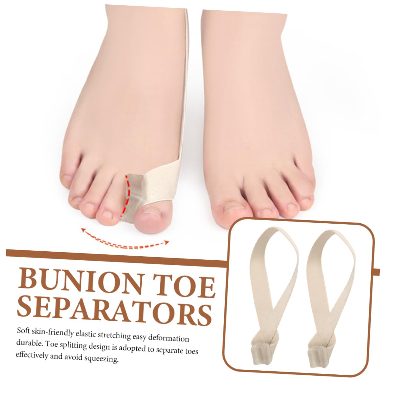 E Separator for Pedicure Big Toe Spacer Orthosis Relief Toe Separating Tool
