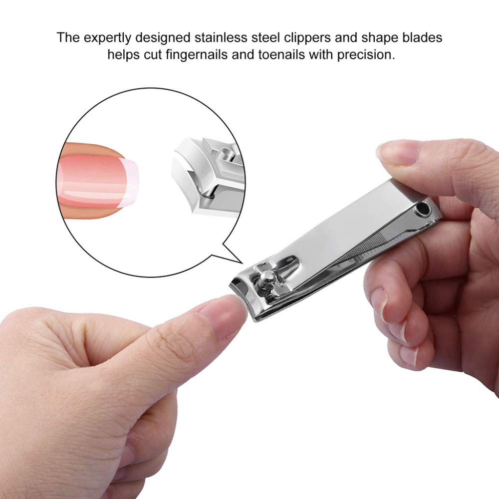 Zehennagelknipser Nagelknipser Nagelknipser, Nagelknipser-Set – 3er-Pack Premium-Edelstahl-Fingernagel-Zehennagelknipser mit scharfer Nagelfeile for Damen und Herren