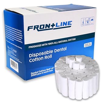 Dental Cotton Rolls 2000 Count | Absorbent Nose Bleed Stoppers and Nose Plugs for Dental Procedures, Wisdom Teeth Recovery, and Medical Use | Soft, Gentle, and High-Quality Cotton Supplies