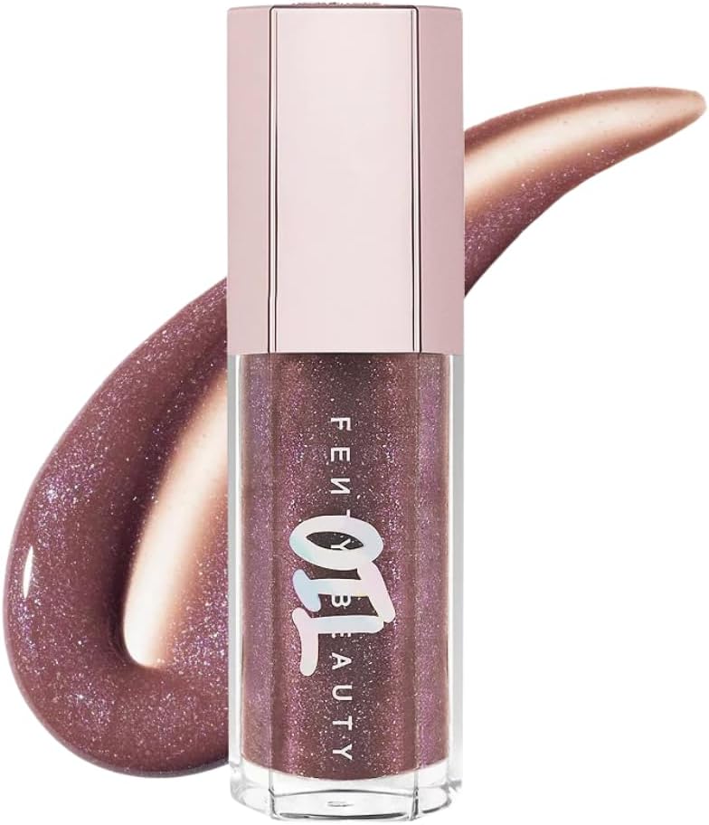 Gloss Bomb Luminizing Lip Oil N Gloss - Rose Amber de Fenty Beauty para mujeres - Brillo de labios de 0,3 oz