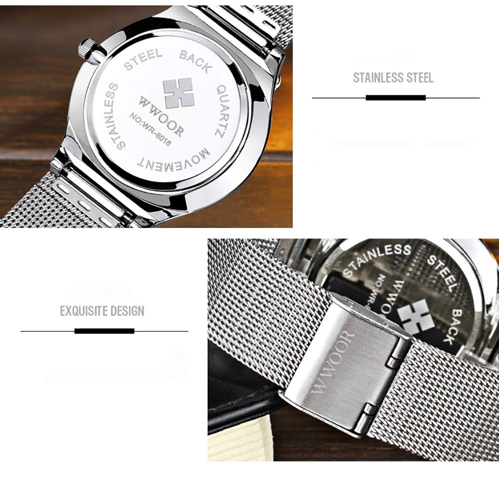 VITALY メッシュ 時計 シルバー ステンレス 42mm VITALY メッシュ 時計 シルバー ステンレス 42mm