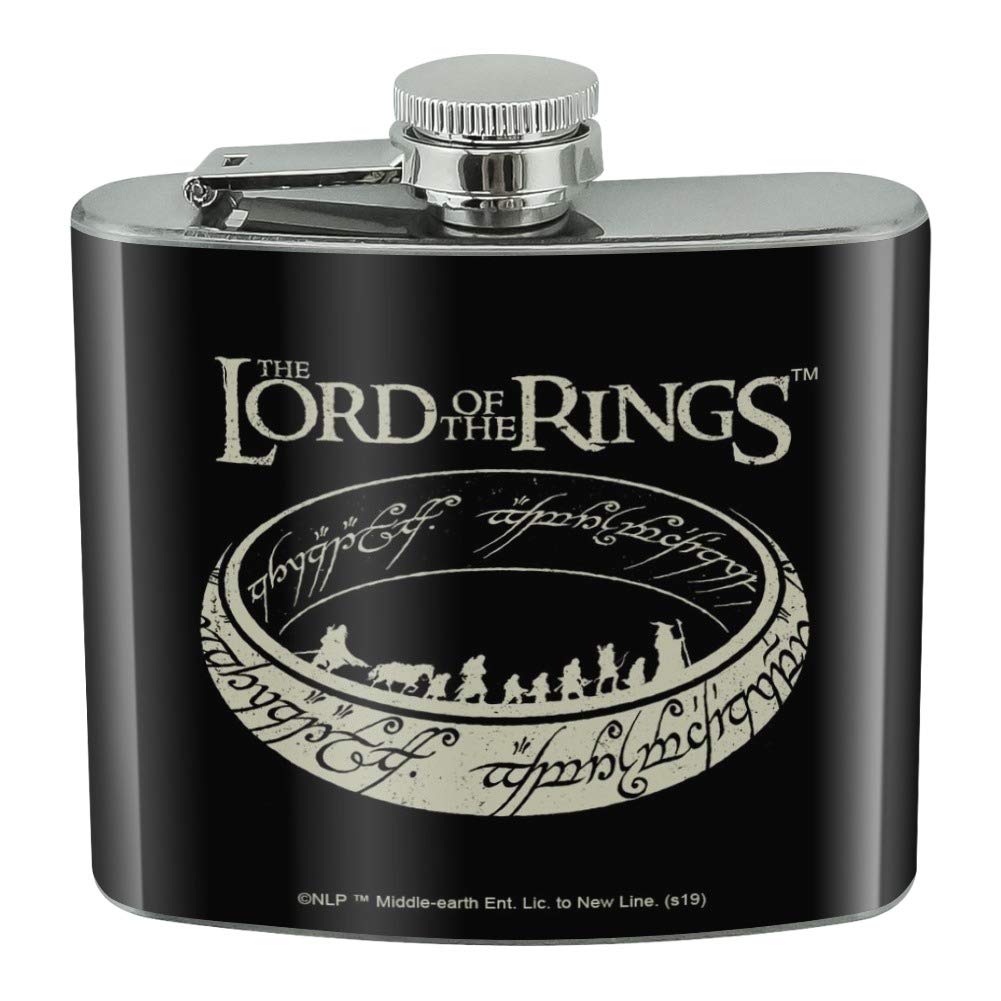 THE LORD OF THE RINGS The Journey Stainless Steel 5oz Hip Drink Kidney Flask