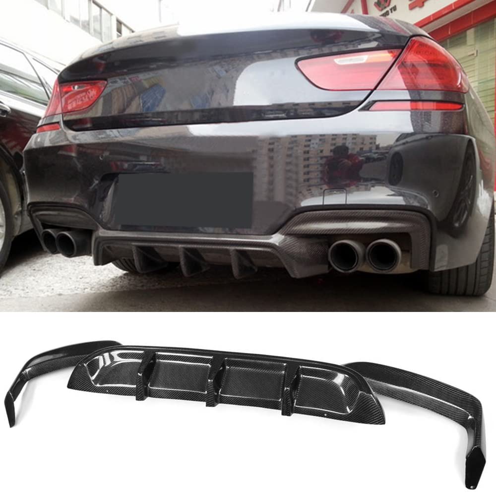 Dla BMW Serii 6 F06 F12 F13 M Sport M6 Kabriolet 640i 650i 2012-2016 Samochód Dyfuzor Tylnego Zderzaka Z Włókna Węglowego Spoiler Deflektor Splitter