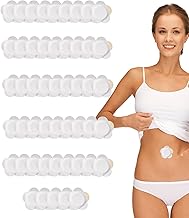 50 Pcs Castor Oil Pack Wrap For Tummy,Castor Oil Patches for Belly Button, Application Disposable Navel Patches(Oil Not Included)