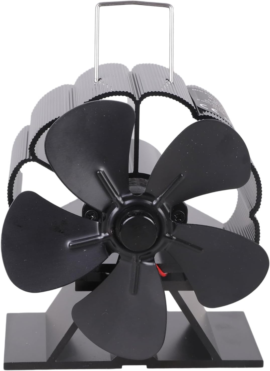 Rulbelok Heat Powered Stove Fan for Wood Burning Quiet Upgraded Aluminum Alloy Fan for Comfortable