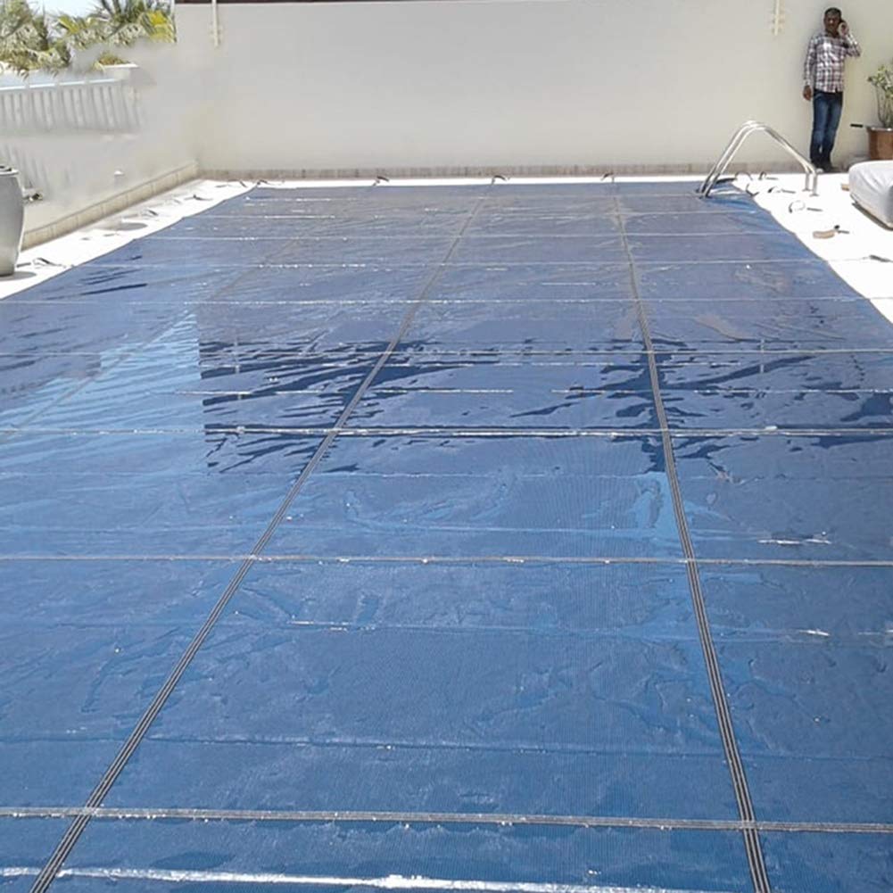 IBOWZ Cobertor Solar para Piscinas Cubiertas Grandes para Piscinas de Suelo, Material Resistente de PP Cubierta de Piscina de fácil instalación, Evita escombros y Hojas