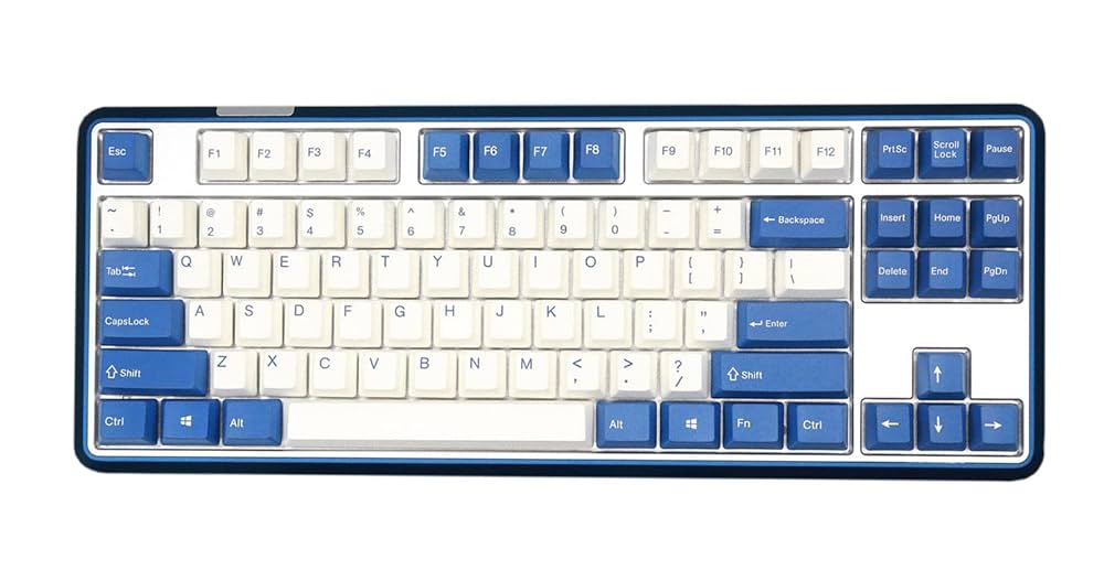 Amazon.com: Varmilo Sword 2-87 Pacific Blue White LED TKL