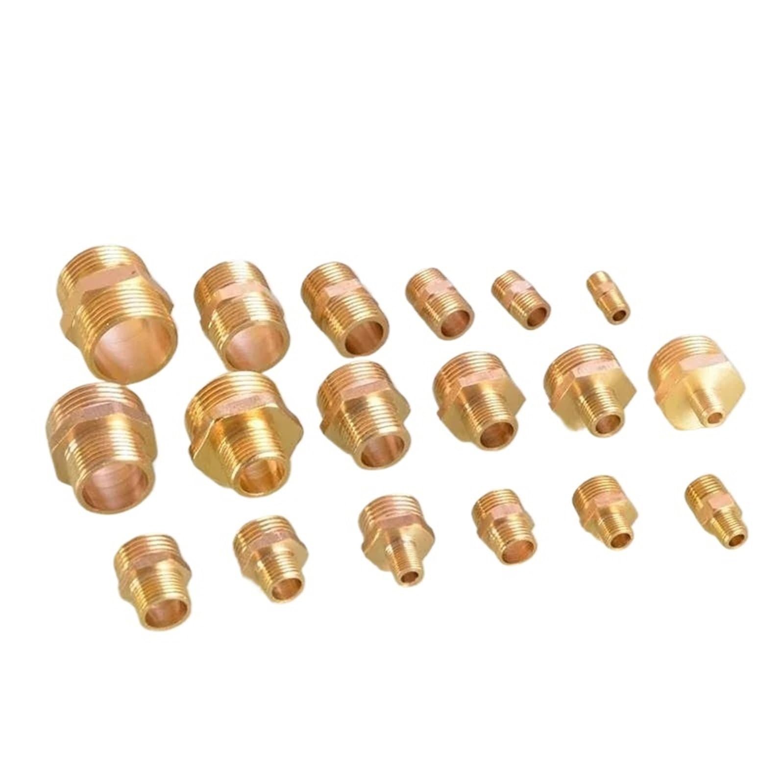 Lot de 8 raccords de tuyau d'arrosage en laiton de 1,3 cm à 1,9 cm pour tuyau d'arrosage (1l4 x 1L4)