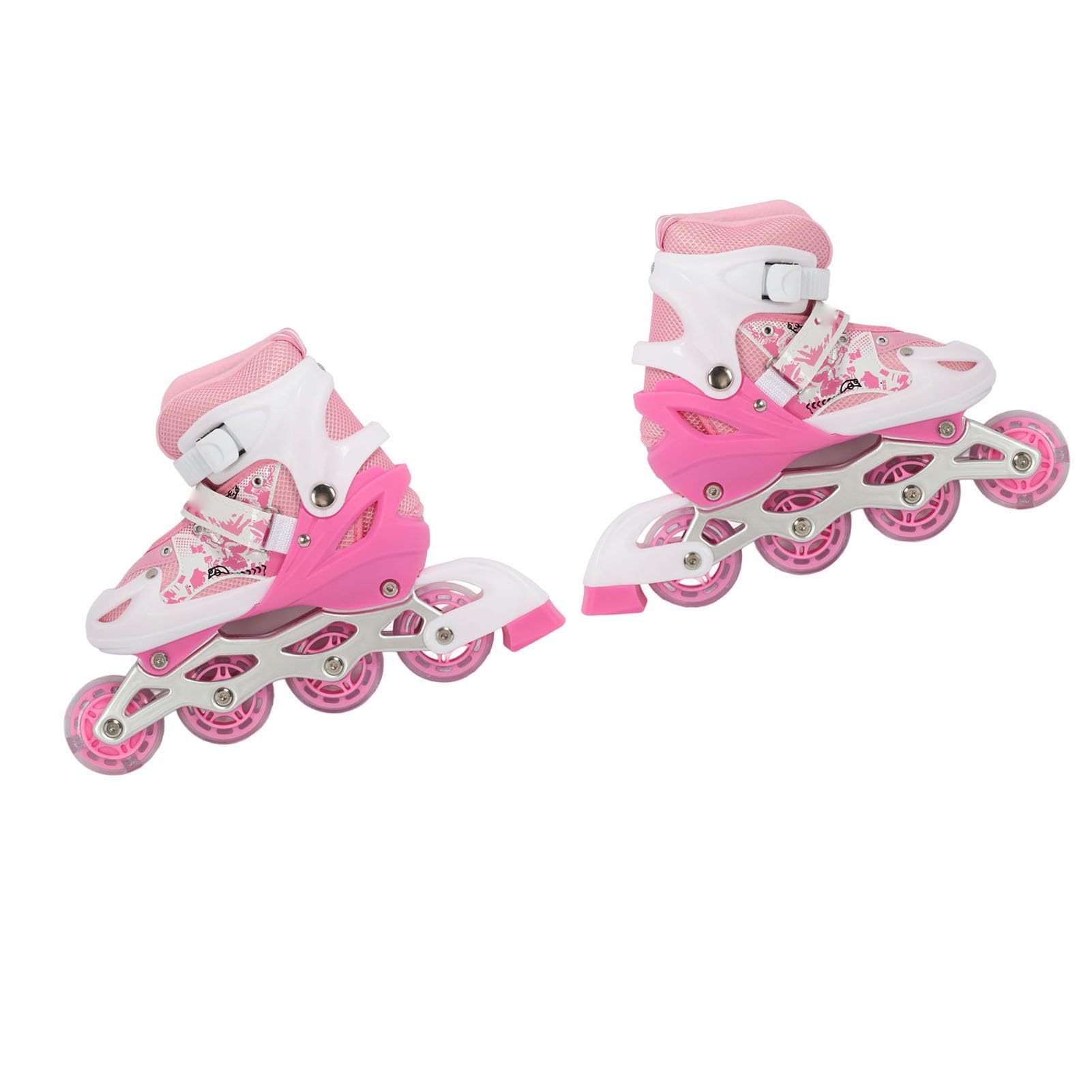Tbest Wrotki dla Dzieci Kółka świecące Rozmiary 1-5 | Adjustable fit for boys and girls, indoor outdoor use, construction, comfortable padding