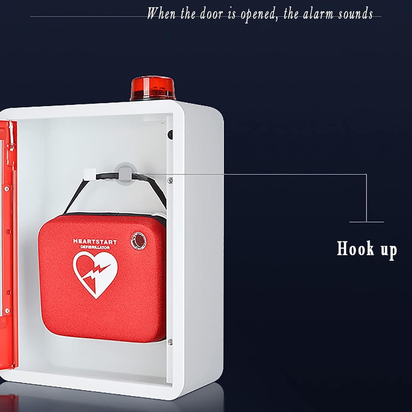 Cassetta di pronto soccorso, Armadietto for defibrillatore semiautomatico esterno (DAE), armadietto for defibrillatore semiautomatico esterno (DAE) ospedaliero, pronto soccorso a parete 1,99