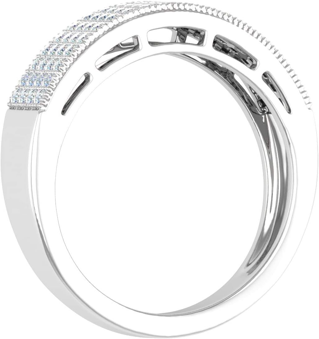 1/2 Carat Diamond Wedding Band Ring in 10K Gold