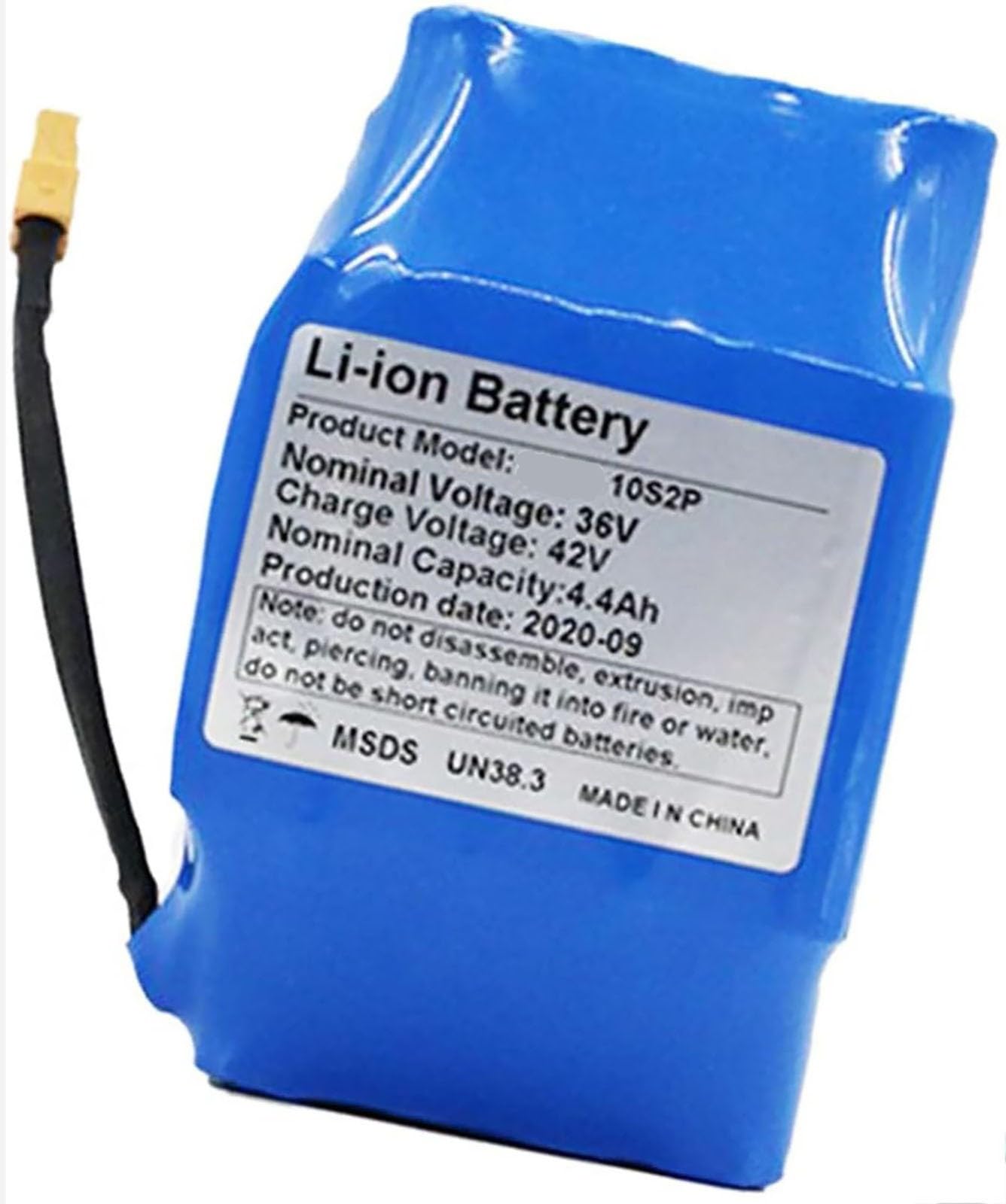 Batterie Rechargeable 36V 4,4 Ah 10S2P pour Scooter Électrique, Hoverboard Monocycle Batterie 36V 4400Mah Batterie pour Vélo Électrique Batterie 36V 4400mAh