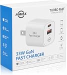 33W USB C Charger Block, Dual Port USB-C & USB-A Fast Charger, PPS Super Fast Charging, ETL Certified for iPhone 17/Air/16/15/14, Samsung Galaxy, Google Pixel, iPad, Compact Wall Charger