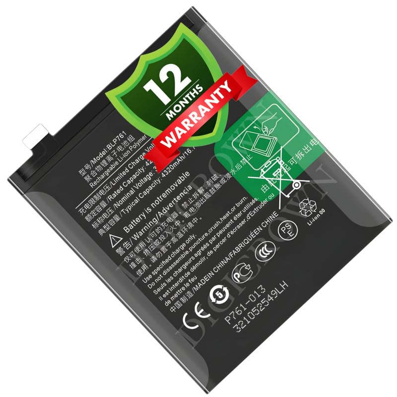 Image of Original BLP761 Battery Compatible for OnePlus 8 (IN2010, IN2013, IN2017, IN2019) - (4320mAh) - 1 Year Warranty