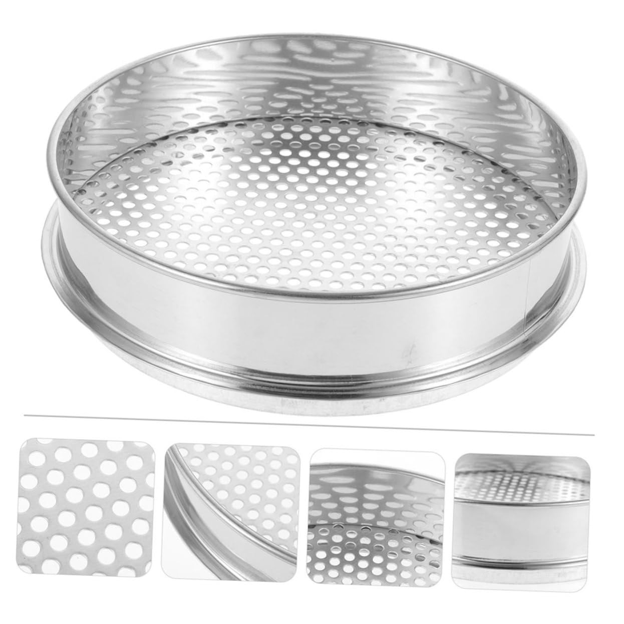 Soil Sifter for Gardening Sieve Portable Lab Sieve Stainless Steel Mesh